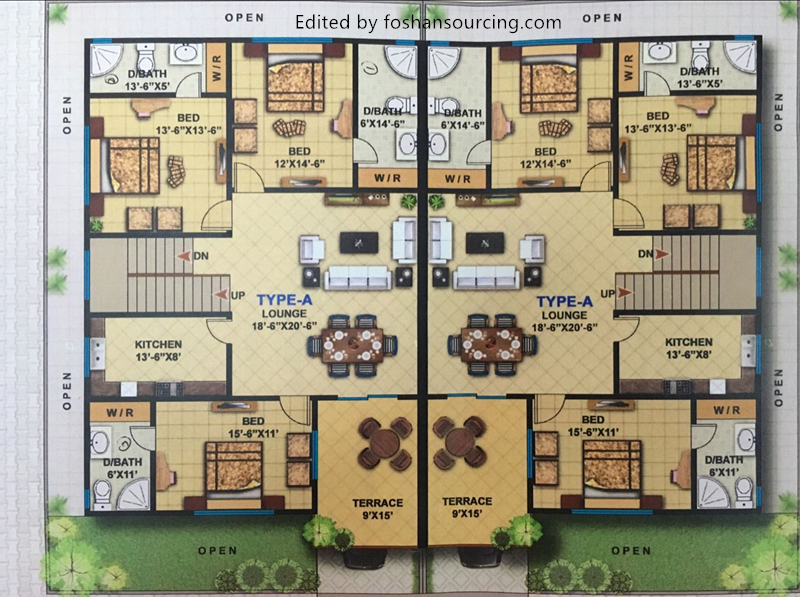 Kitchen floor plan