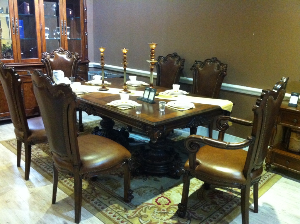 dining table and chairs