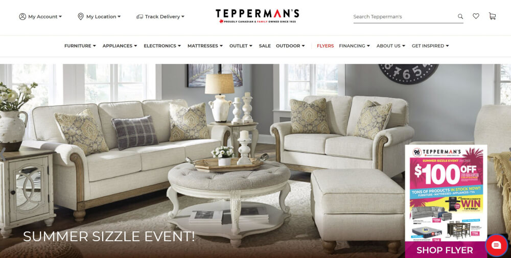 Furniture Stores Near Me Teppermans Shop