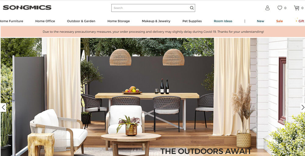 Songmics online furniture store