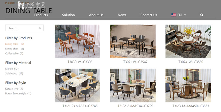 Best Solid Wood and Marble with Dining Tables and Chairs Manufacturer-Foshan Haoxin Furniture