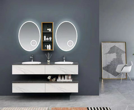 sintered stone bathroom cabinet