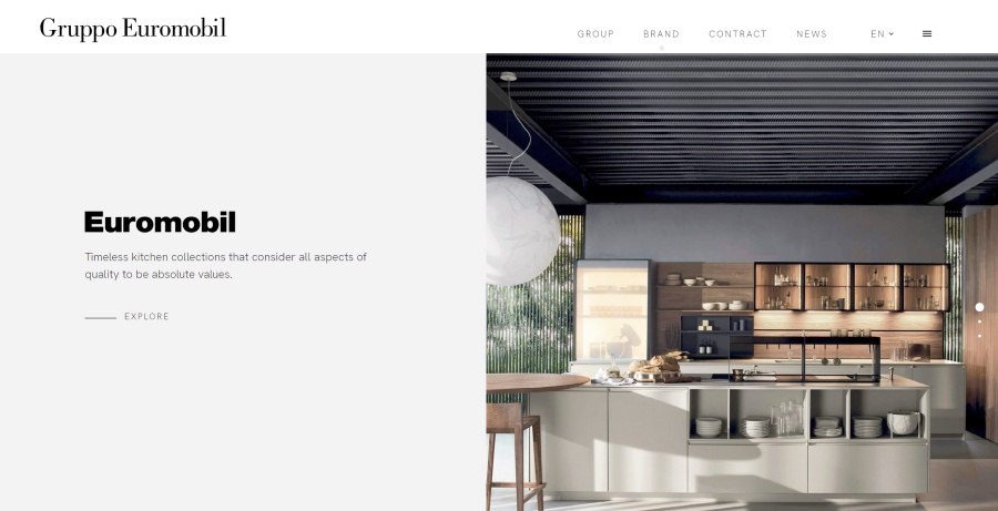 Best Luxury Kitchen Cabinet Brands in 2025- Gruppo Euromobil Kitchen