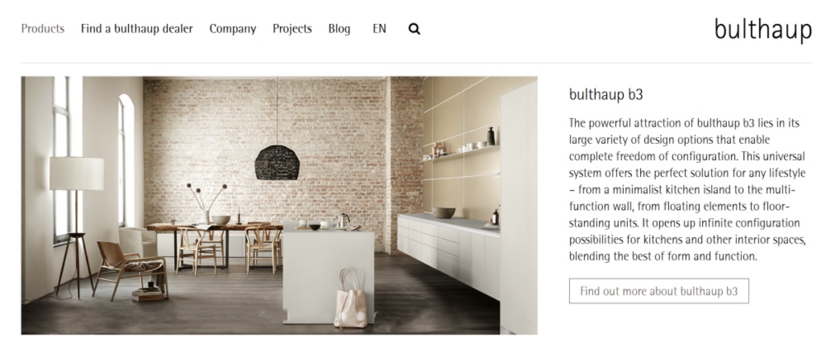 High end cabinets kitchen- Bulthaup Kitchen Brand